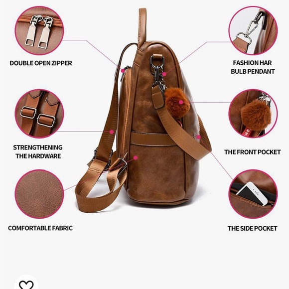 COPY - Cheruty faux leather backpack - Picture 7 of 9